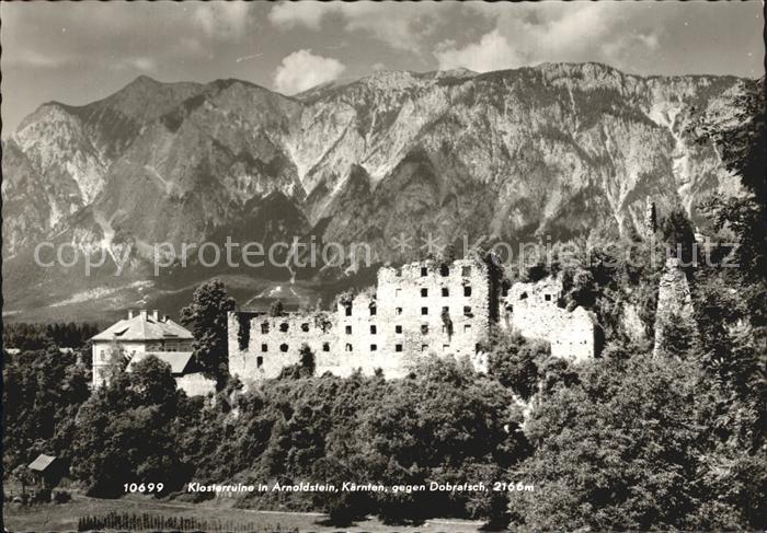Arnoldstein Klosterruine mit Dobratsch