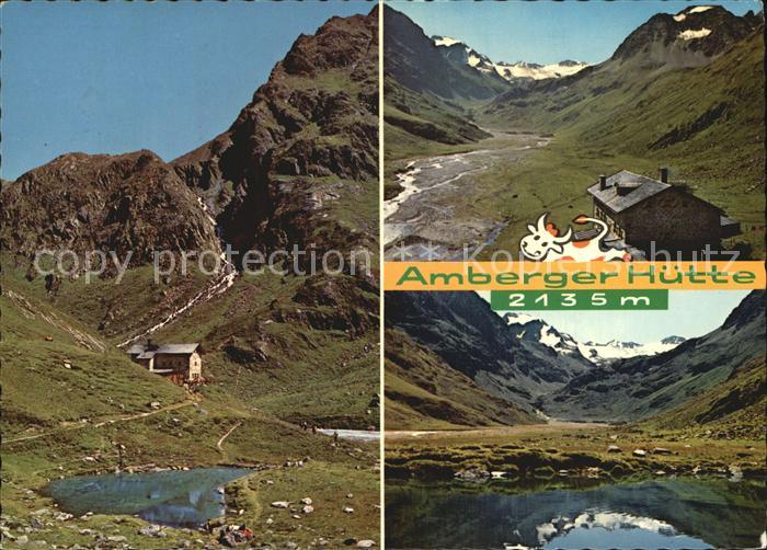 Ambergerhuette mit Schwefelsee und Sulztal Ferner