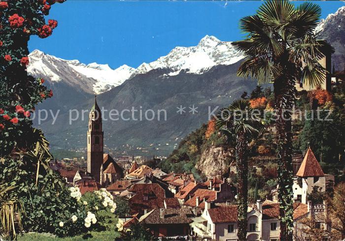 Meran Merano mit Texelgruppe