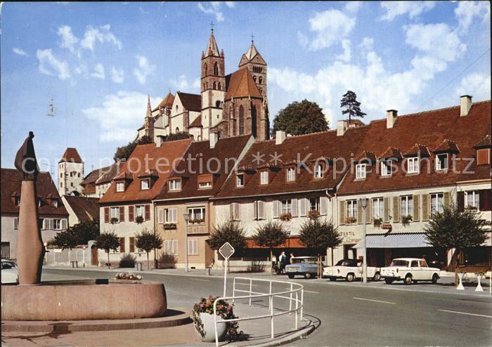 Breisach Rhein Marktplatz Europabrunnen Muenster