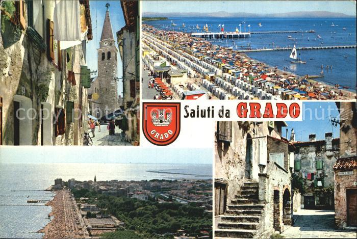 Grado Gorizia Kirche Strand Dorfmotiv