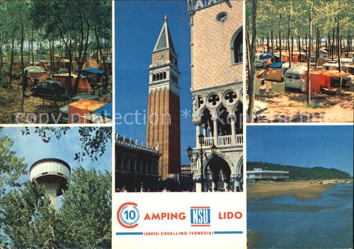 Cavallino Venezia Camping NSU Lido Wasserturm Kirche Strand