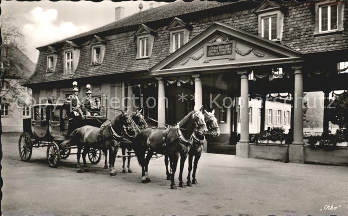 Bad Bocklet Brunnehaus mit Postkutsche