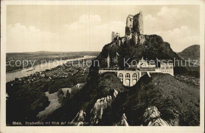 Drachenfels Hotel und Burgruine