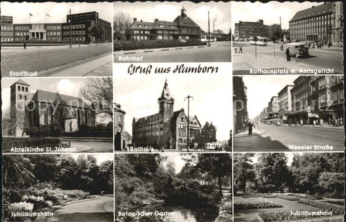 Hamborn Rathausplatz Weseler-Strasse Botanischer-Garten
