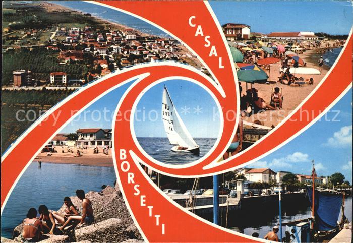 Casal Borsetti Strand Hafen Fliegeraufnahme