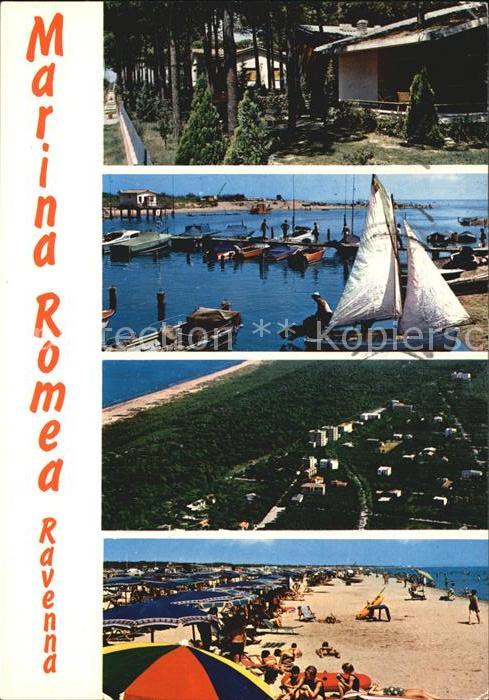 Ravenna Italia Marina Romea Strand Fliegeraufnahme