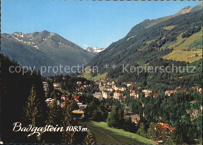Bad Gastein Blick von der Schwarzen Liesl