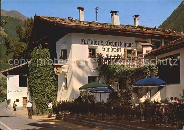 St Leonhard Passeier Sandwirt A. Hofers Geburtshaus