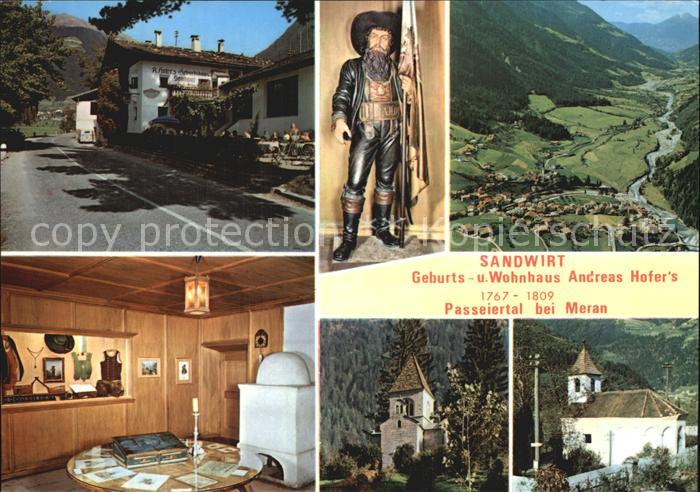 Passeier bei Meran Sandwirt Geburtshaus Andreas Hofer