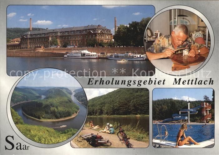 Mettlach Abtei Saarschleife Freibad