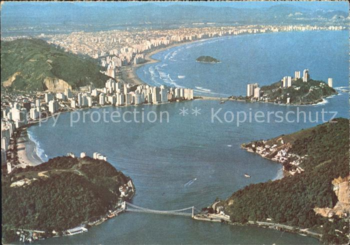 Sao Vicente Sao Paulo Fliegeraufnahme Skyline
