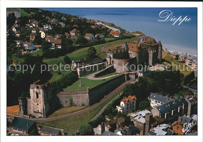 Dieppe 76 Fliegeraufnahme Burg Schloss