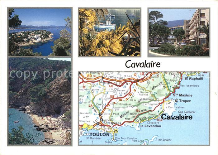 Cavalaire-sur-Mer mit Landkarte