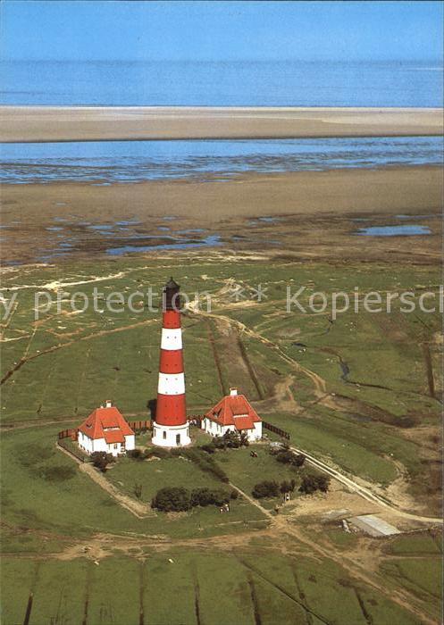 Eiderstedt Fliegeraufnahme Westerhever Leuchtturm