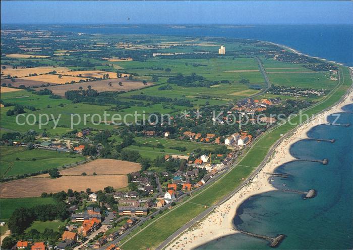 Schoenberger Strand Fliegeraufnahme mit Strand
