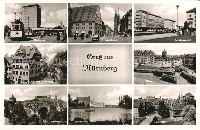 NueRNBERG  CITY Hochhaus Mauthalle Rathenaulatz Albrecht Duerer Haus Plaerrer H