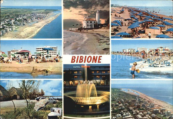Bibione Strandpartien Leuchtturm Hotels Leuchtfontaene