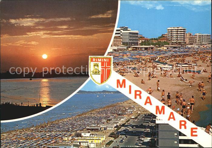 Miramare di Rimini  Strandpartien Sonnenuntergang