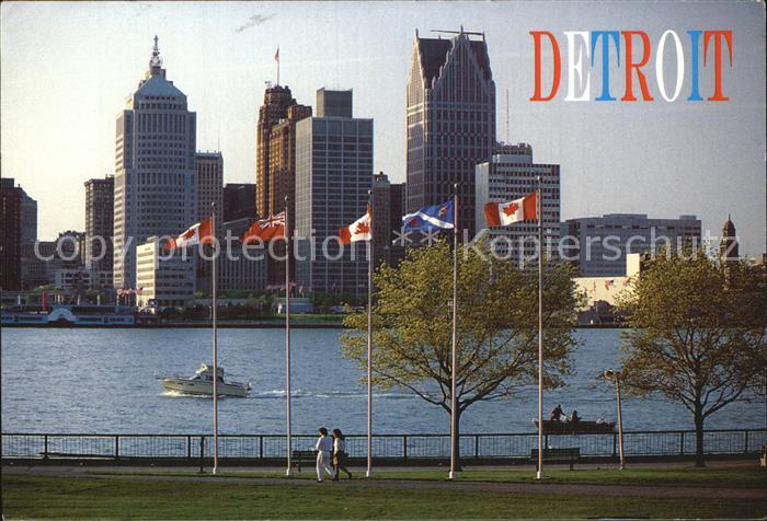 Detroit Michigan View of the eastern shore of Detroit shows Dieppe Park