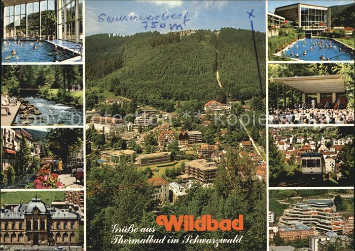Wildbad Schwarzwald Hallenbad Enzanlagen Koenig Karls Bad Total Freibecken Kurko