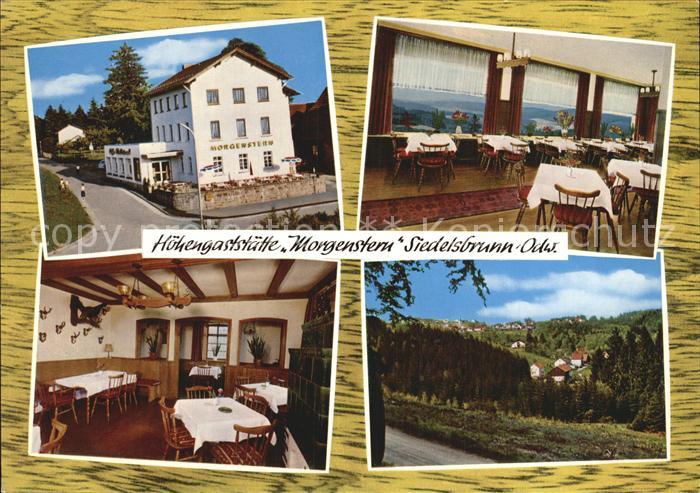 Siedelsbrunn Hoehengaststaette Morgenstern Gastraeume Panorama