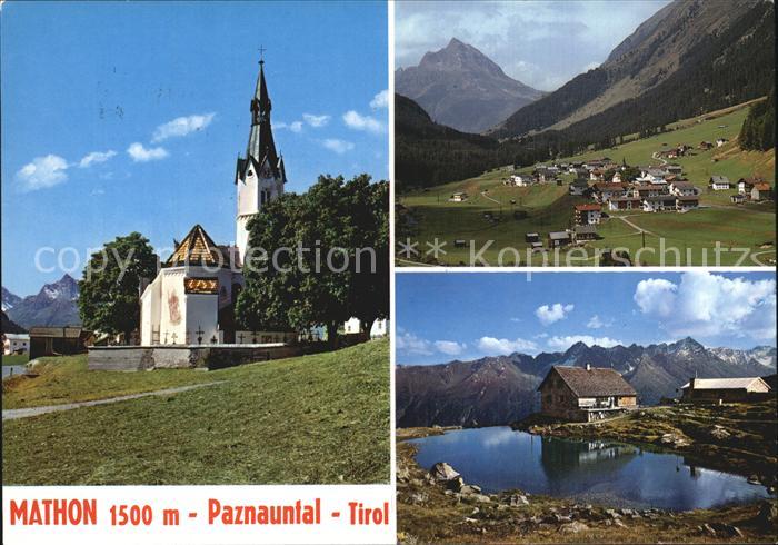 Mathon Tirol Kirche Panorama Seeblick