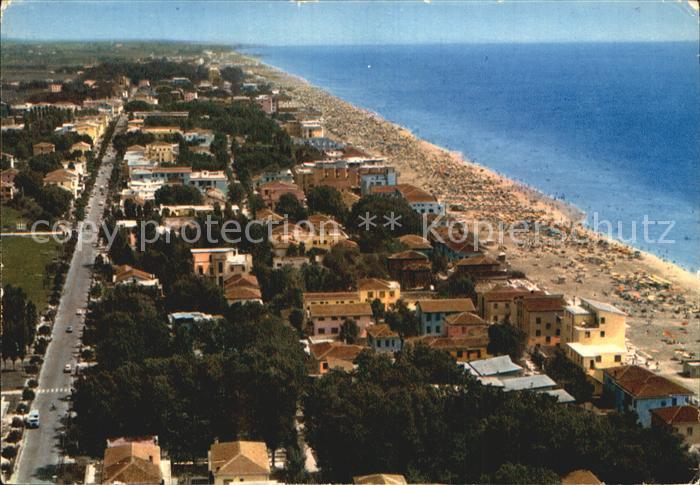 Lido di Jesolo Spiaggia e Via Bafile dall aereo