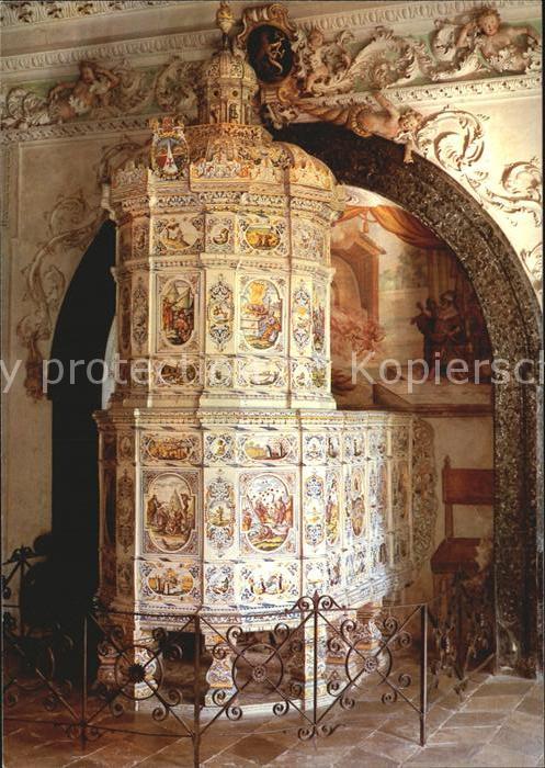 Salem Baden Fayenceofen im ehem Sommerrefektorium