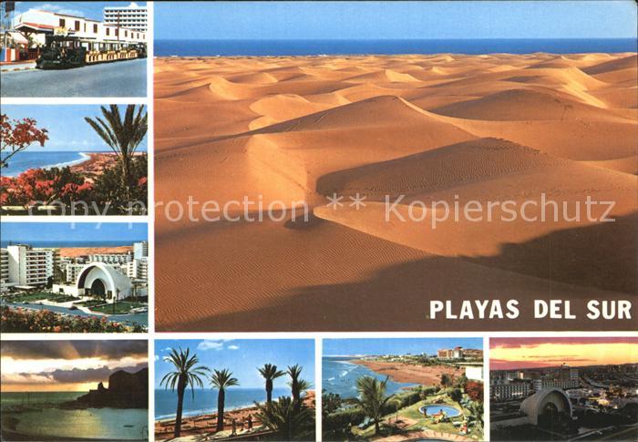Gran Canaria Playas del Sur Teilansichten Wueste