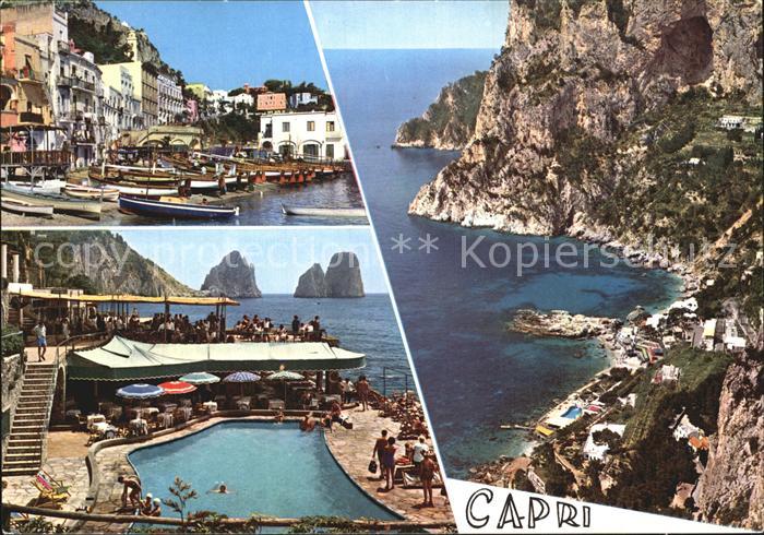 Capri Hafen Swimmingpool Strand Steilkueste