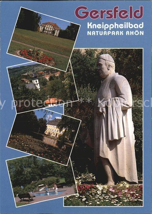 Gersfeld Rhoen Kneippheilbad Kurhaus Wassertretbecken Kneipp Denkmal