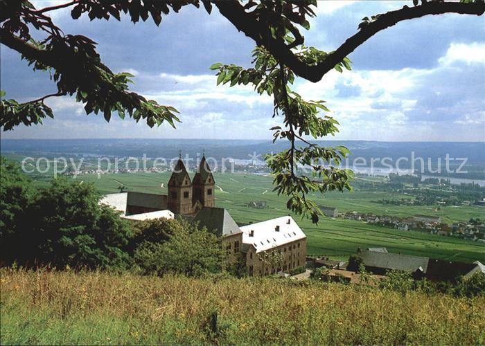 Ruedesheim Rhein Abtei St Hildegard Panorama