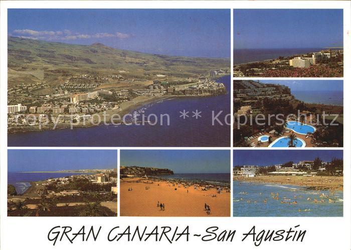 San Agustin Gran Canaria Fliegeraufnahme Panorama Strand Hotels