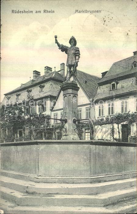 Ruedesheim Rhein Marktbrunnen