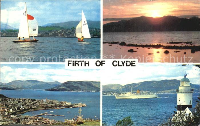 Arran Sailing on the Firth Sunset Cloch Lighthouse Gourock Harbour