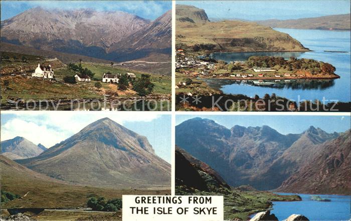 Isle of Skye Panorama Mountains Coast Red Hills Red Hills Portree from Fingals S