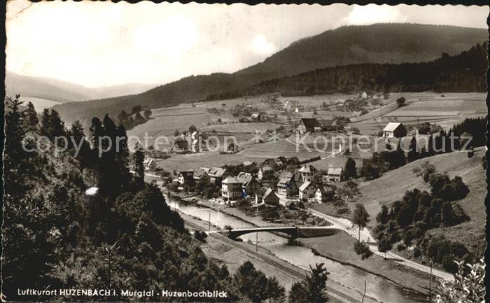 Huzenbach Panorama Luftkurort im Murgtal Schwarzwald
