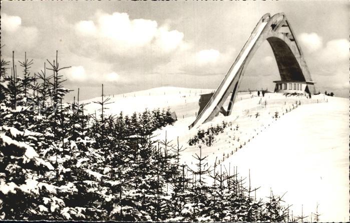 Winterberg Hochsauerland Bobhaus Restaurant Pension Sprungschanze Winterpanorama