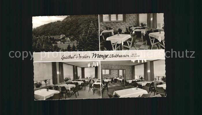 Winkhausen Schmallenberg Gasthof Pension Menge