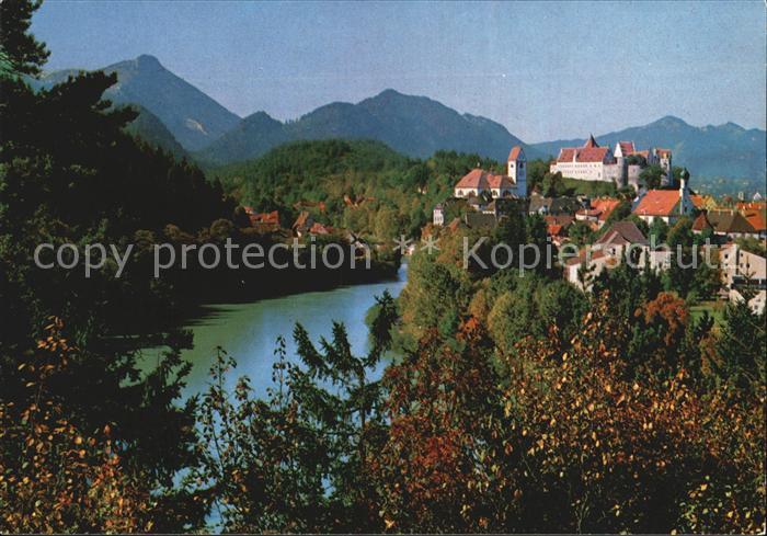 Fuessen Allgaeu Lech Hohes Schloss Allgaeuer Alpen