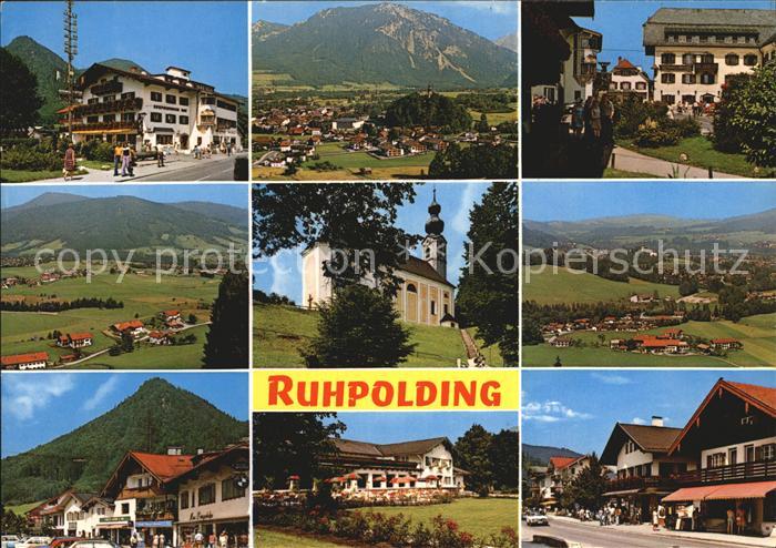 Ruhpolding Bayern Teilansichten Luftkurort Wintersportplatz Bayerische Alpen