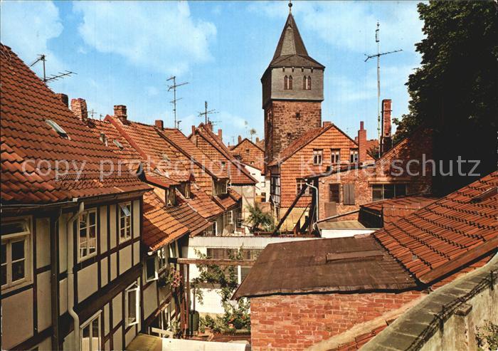 HILDESHEIM  CITY Spitzweg Idylle am Kehrwiederturm