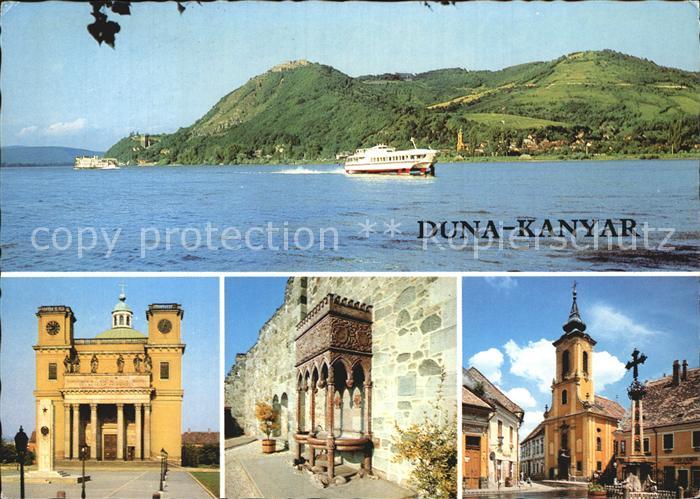 Vac Duna kanyar Donauknie Dampfer Kirche Gebaeude