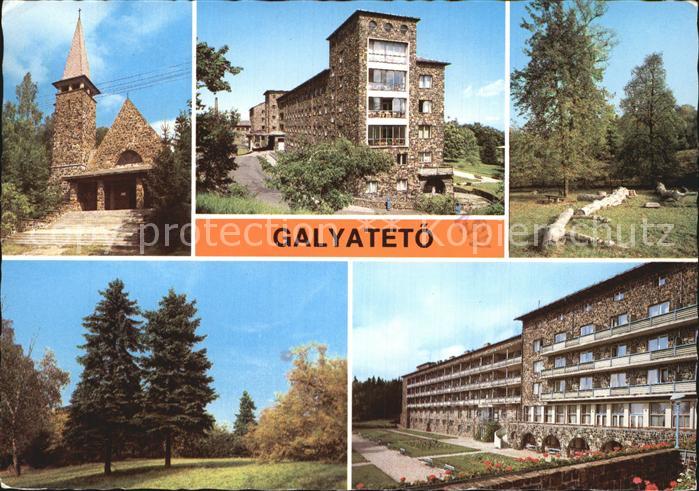 Galyatetoe Teilansichten Kirche Waldpartie