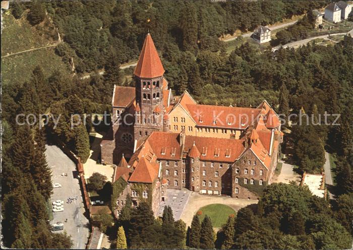 Clervaux Abbaye benedictine de St Maurice et de St Maur vue aerienne