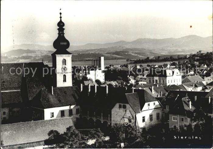 Sierning Ortsansicht mit Kirche