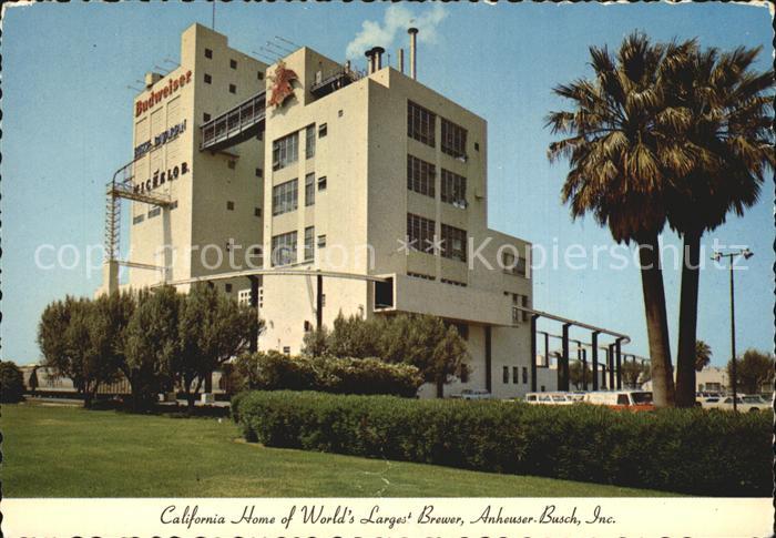 Van Nuys California Home of Worlds largest brewer Anheuser Busch Budweiser