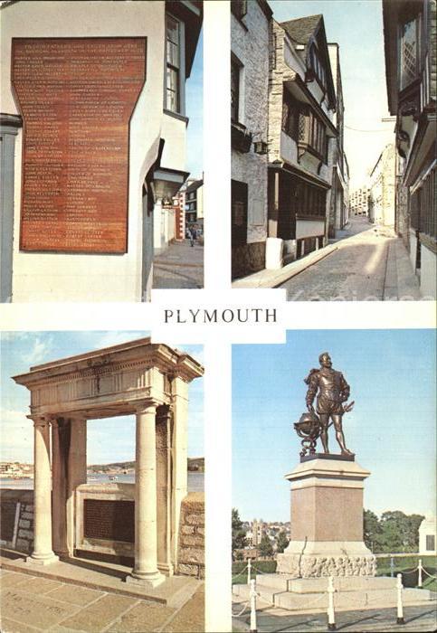 Plymouth  UK South West Elizabethan House Sir Francis Drake Mayflower Stone Pilg