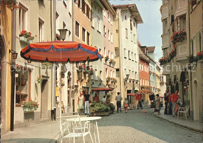 Fuessen Allgaeu Fussgaengerzone Brunnengasse Kneippkurort